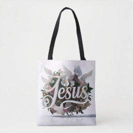 Word Jésus sacs fourre-tout chrétien