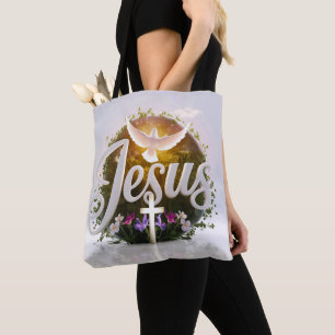 Word Jésus sacs fourre-tout chrétien