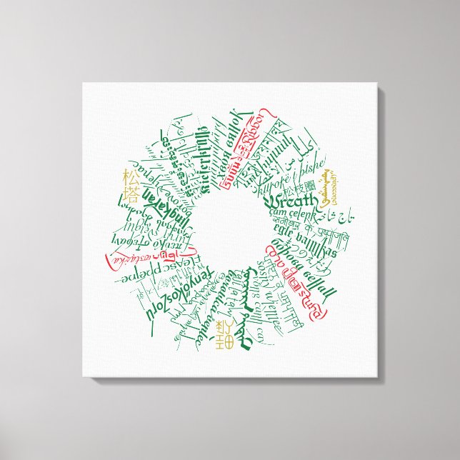 Word KREath Canvas drucken Leinwanddruck (Vorderseite)