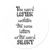 Word LISTEN enthält die gleichen Buchstaben wie SI