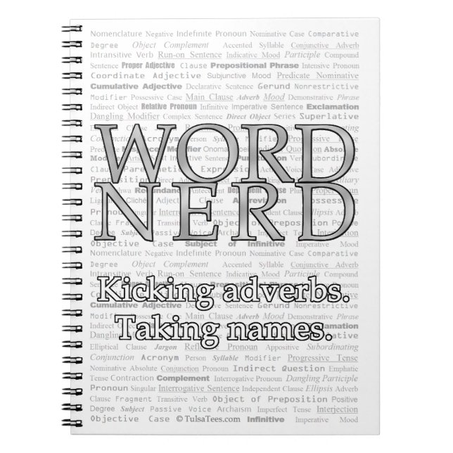 Word-Nerd Notizblock (Vorderseite)