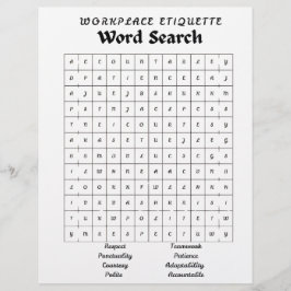 word puzzle/search. briefbogen