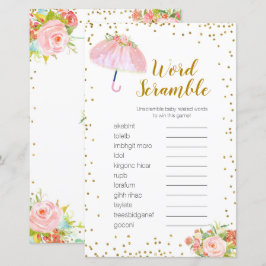 Word Scramble Game April Duschen bringen Mai Blume