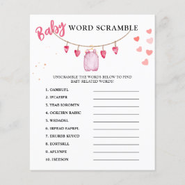 Word Scramble | Valentinisches Kinderduschenspiel