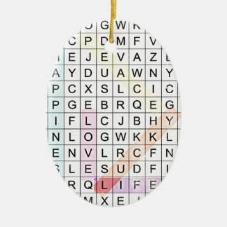 Word Search Keramikornament