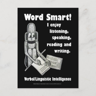 Word Smart - Leere Postkarte