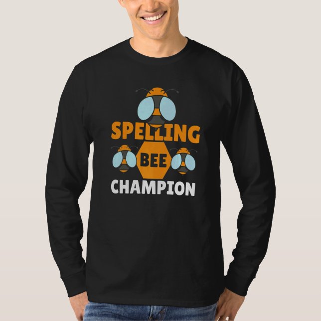 Word Spelling Competition Competitive Spelling Bee T-Shirt (Vorderseite)