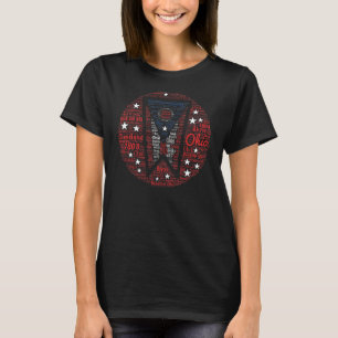 WordArt Cool féminin État de l'Ohio T-Shirt