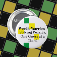 Wordle Puzzle Solver Button Abzeichen