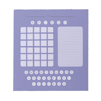 Wordle Scratch Pad Notepad - Lavendel Notizblock