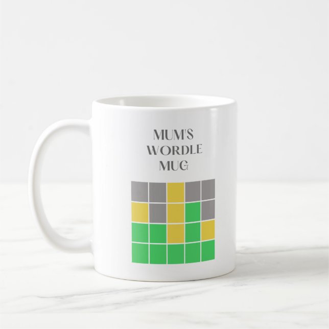 Wordle-Tasse für Mama Kaffeetasse (Links)
