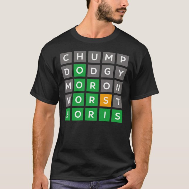 Wordle Tory Boris édition No1 Classic T-shirt (Devant)