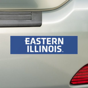 Wordmark-Logo der Universität Ost-Illinois Autoaufkleber