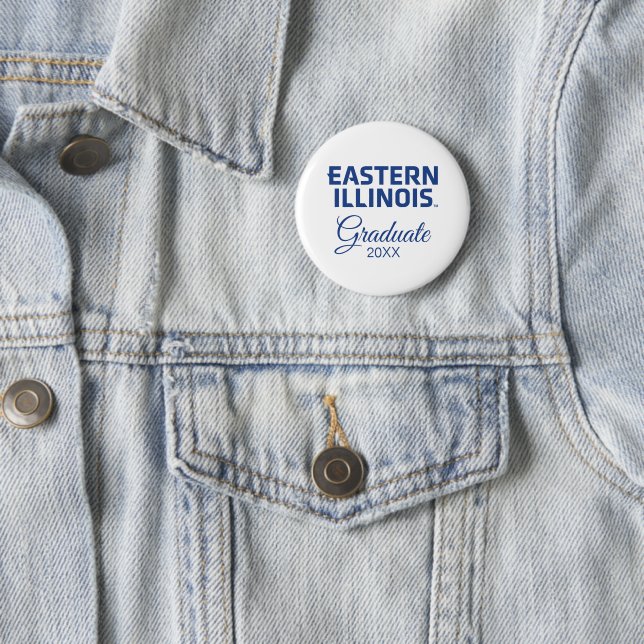 Wordmark-Logo der Universität Ost-Illinois Button (Beispiel)