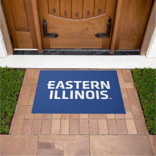 Wordmark-Logo der Universität Ost-Illinois Fußmatte