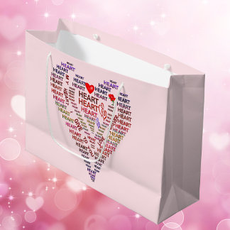 Words of Heart Large Cadeau Sac