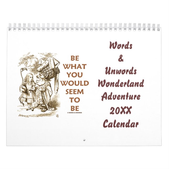 Words & Unwords Wonderland Adventure 20XX Kalender (Titelbild)