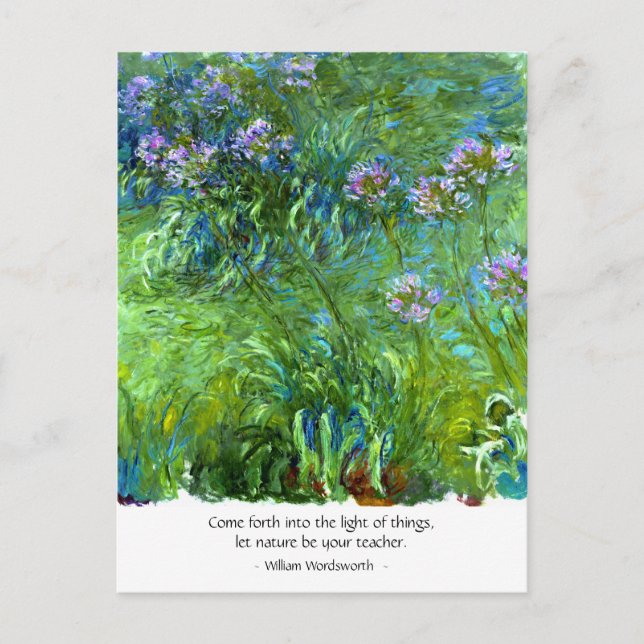 Wordsworth: Kommen Sie ins Licht der Dinge Postkarte (Vorderseite)
