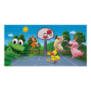 WordWorld Basketball Poster