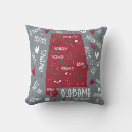 Wordy Alabama  Kissen