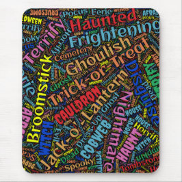 Wordy Halloween Mousepad