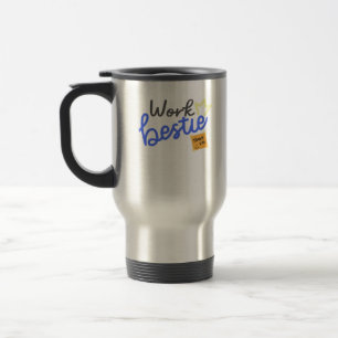Work Bestie - Blue Classic Reisebecher