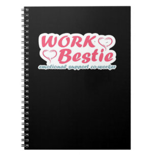 Work Bestie Geschenke Zitat Emotional Help Co-Work Notizblock