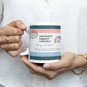 Work Bestie Zitat & Foto Geschenk für Kollegen Kaffeetasse