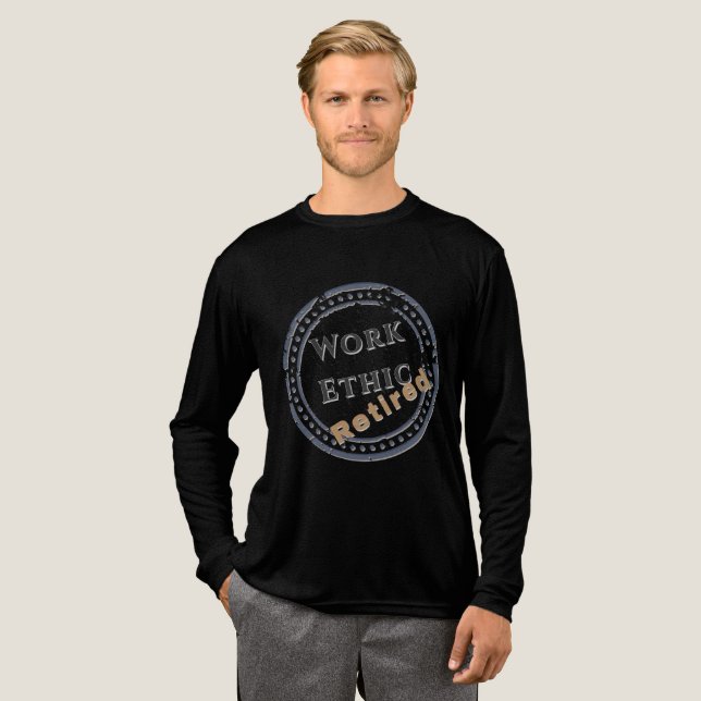 Work Ethic: Retired Tri-Blend Shirt (Volle Vorderseite)