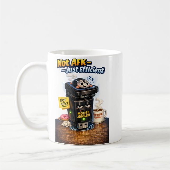 Work From Home Humor Kaffeetasse (Links)