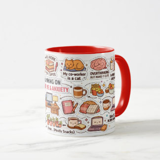 Work‑From‑Home-Sticker-Mug – Koffein & gemütliche Tasse