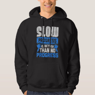 Work Hard Motivational Dedicated Gym Progress Exer Hoodie
