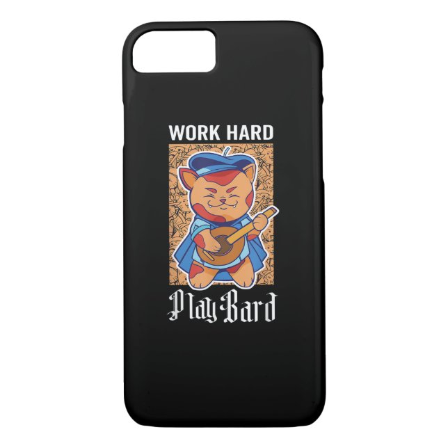 Work Hard Play Bard Case-Mate iPhone Hülle (Rückseite)