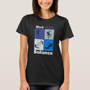 Work Kite Balance Lifestyle Vintage Work Life 1 T-Shirt