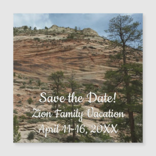 Work Rock Walls im Zion Nationalpark Magnetkarte