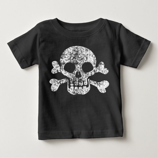 Worke Skull and Crossbones Baby T - Shirt (Vorderseite)