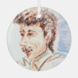 Worker Man Ornament Aus Glas