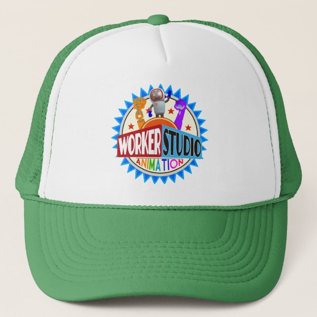 Worker Studio Animation Trucker Cap Truckerkappe (Vorderseite)