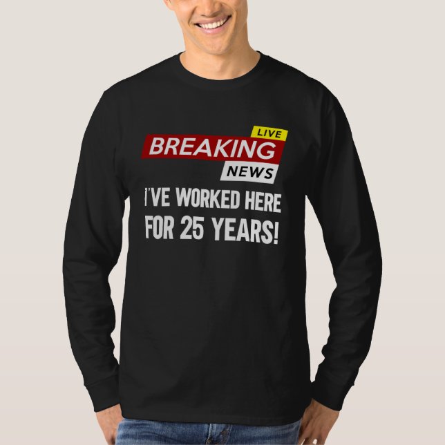 Worker work anniversary appreciation worked here f T-Shirt (Vorderseite)