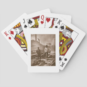 Workers on the 'Silent Highway', from 'Street Life Spielkarten