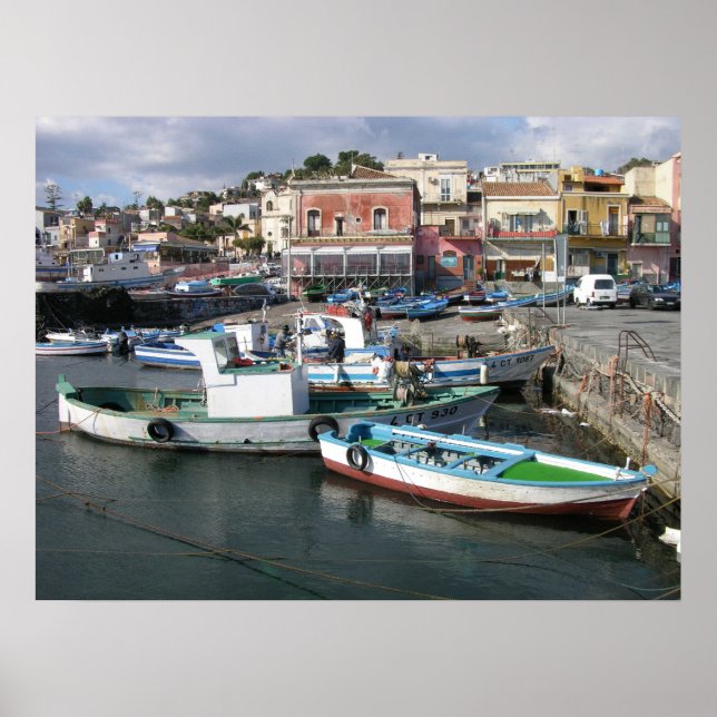 Working Boats Poster (Vorne)