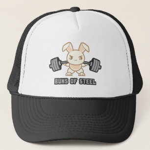 Workout Bunny Cartoon - Stahlgebläse, Funny Anime Truckerkappe