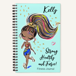 Workout Fitness Journal, Strong Healthy & Fierce Notizbuch