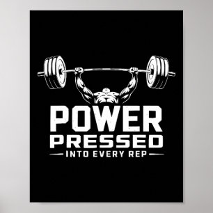 Workout für die Fitness der Bodybuilding von Bench Poster