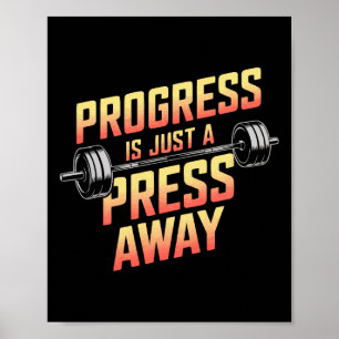 Workout für die Fitness der Bodybuilding von Bench Poster