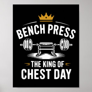 Workout für die Fitness der Bodybuilding von Bench Poster