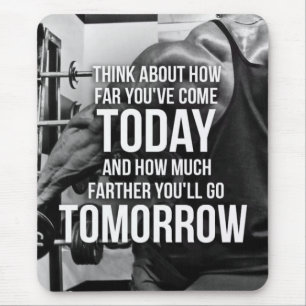 Workout Gym Motivierend Mousepad