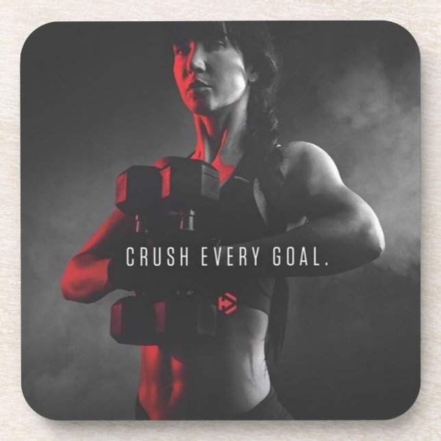 Workout-Inspiration für Frauen - Zerreißen Sie jed Getränkeuntersetzer (Vorderseite)