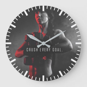 Workout-Inspiration für Frauen - Zerreißen Sie jed Große Wanduhr