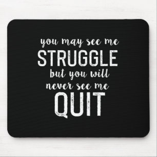 Workout Inspiration Motivierend Sprichwort Männer Mousepad